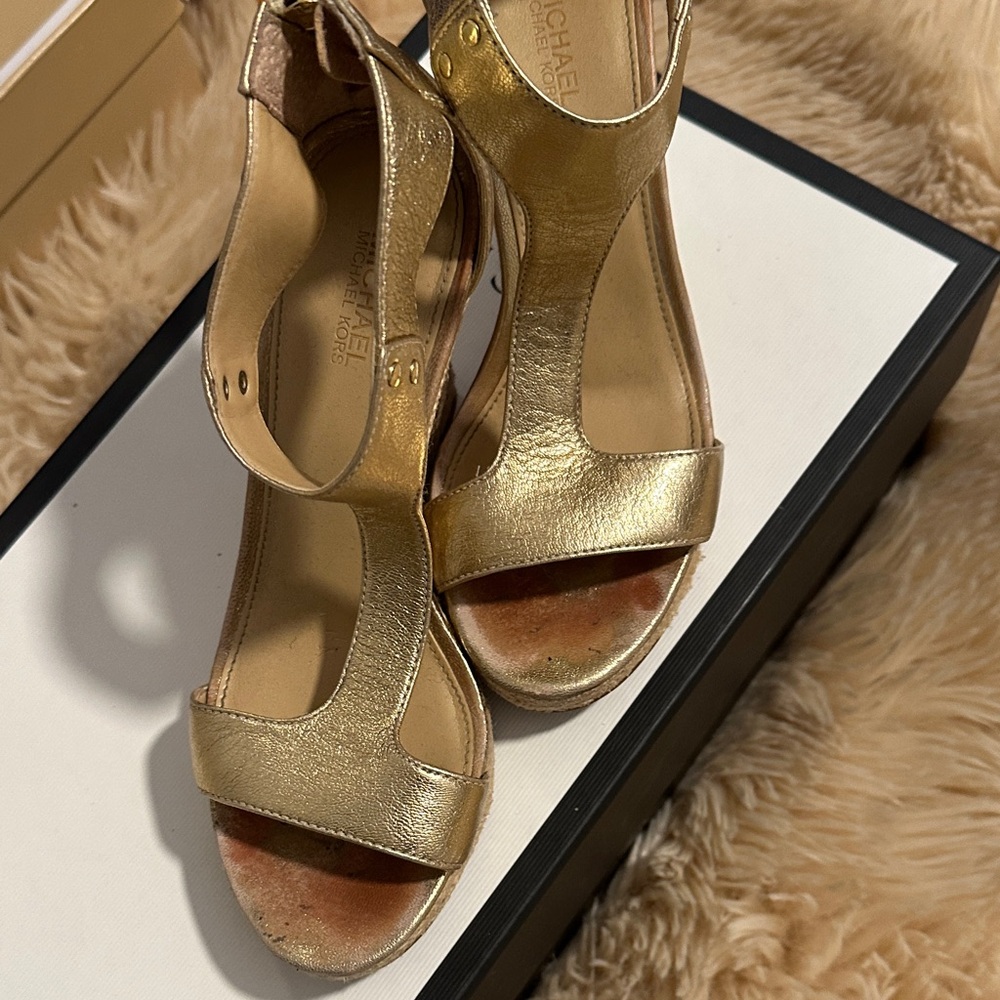 Michael Kors Metallic Gold Women's Sandals